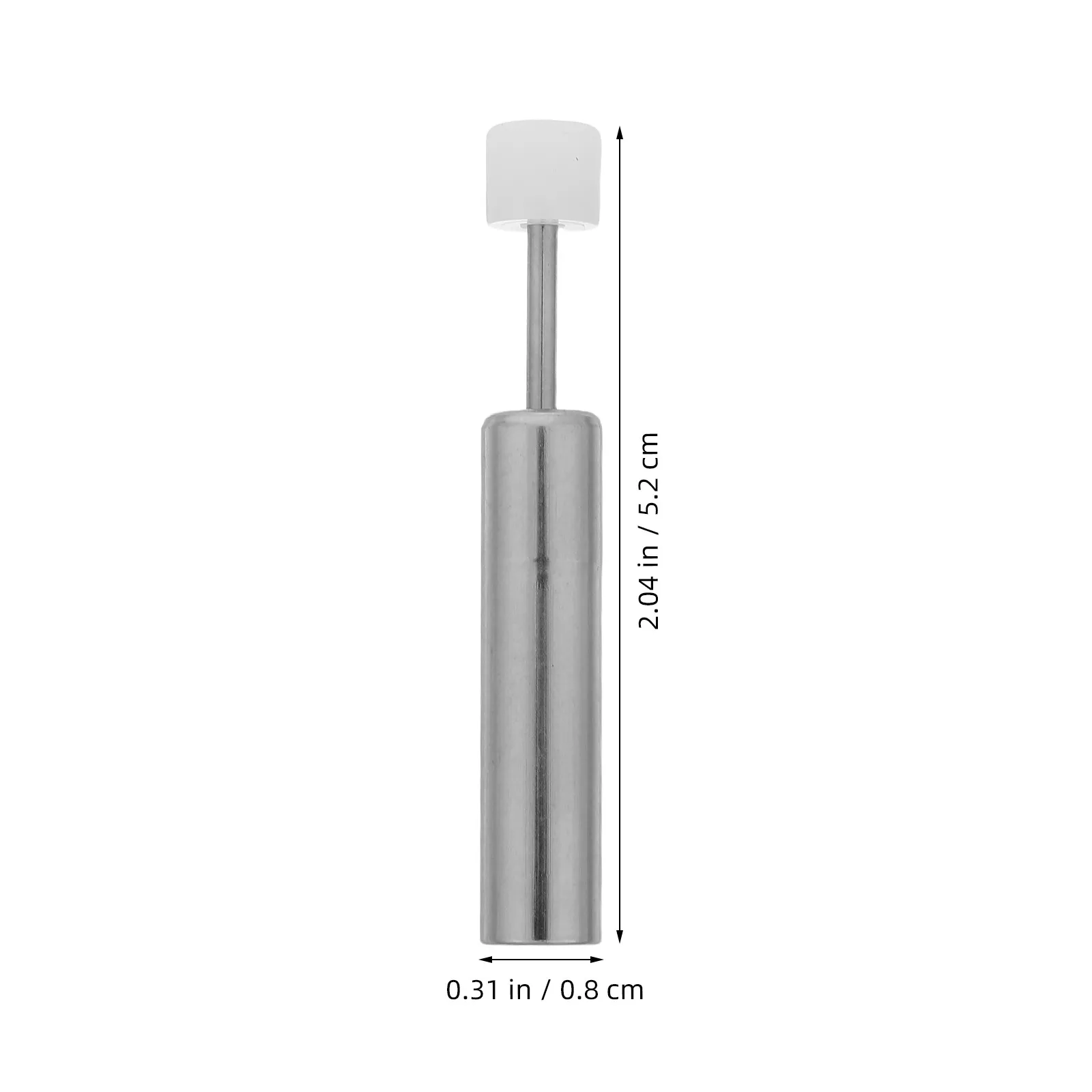 6Pcs Quiet-Close Trash Can Lid Damper Hydraulic Soft Close Piston Insert Sturdy Nickel-Plated Iron Replacement for Kitchen