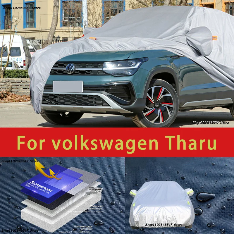 For volkswagen Tharu Outdoor Protection Full Car Covers Snow Cover Sunshade Waterproof Dustproof Exterior Car accessories