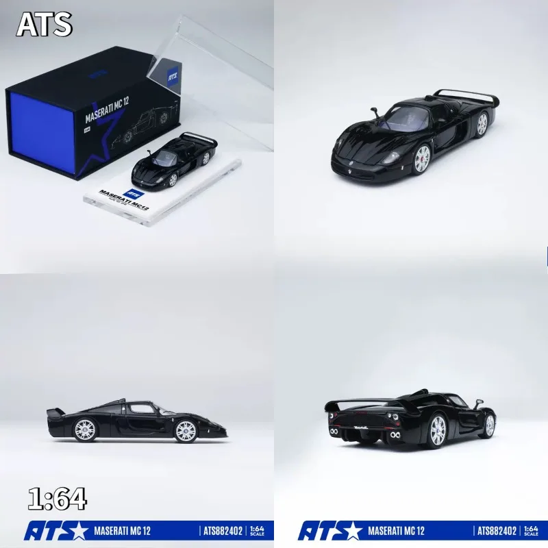 ATS 1:64 Maserati MC12 Alloy Supercar Miniature, Static Hobby Collectible With Exquisite Detail For Display