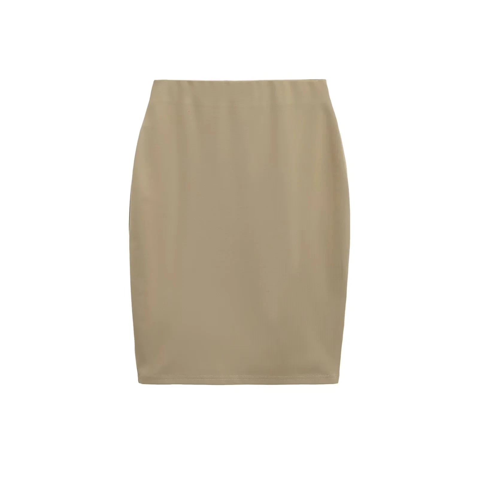 Sexy High Waist Roman f Skirt Tight Fit Commute Workwear Elastic Waist Midi Skirt Pure Color Ladies Summer New Sle