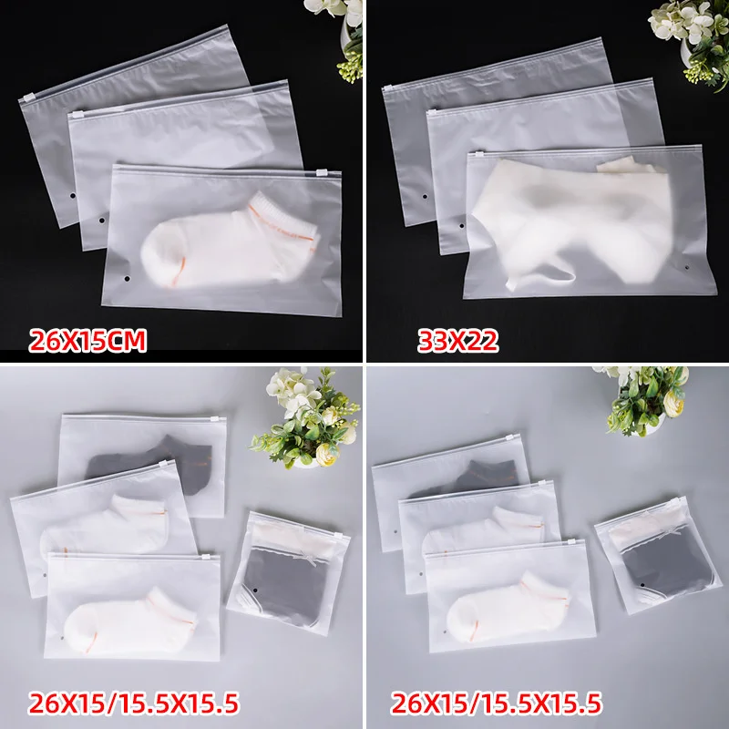 30 Sacs Zip Réutilisables Grand Format 40x30 Cm Givrés Imperméables – Rangement Voyage Vêtements Chaussures