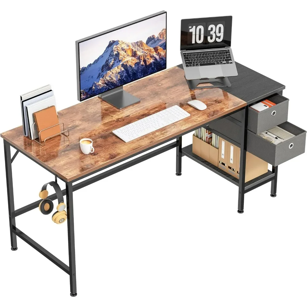 Office Desk, Computer Desk with Drawers 47