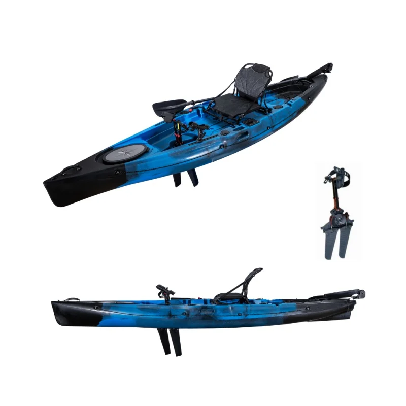 

2025 Factory 12FT Fin Drive Kayak Pedal Kayak HDPE Water Craft for One Person Use to Outdoor Fishing and Water Play