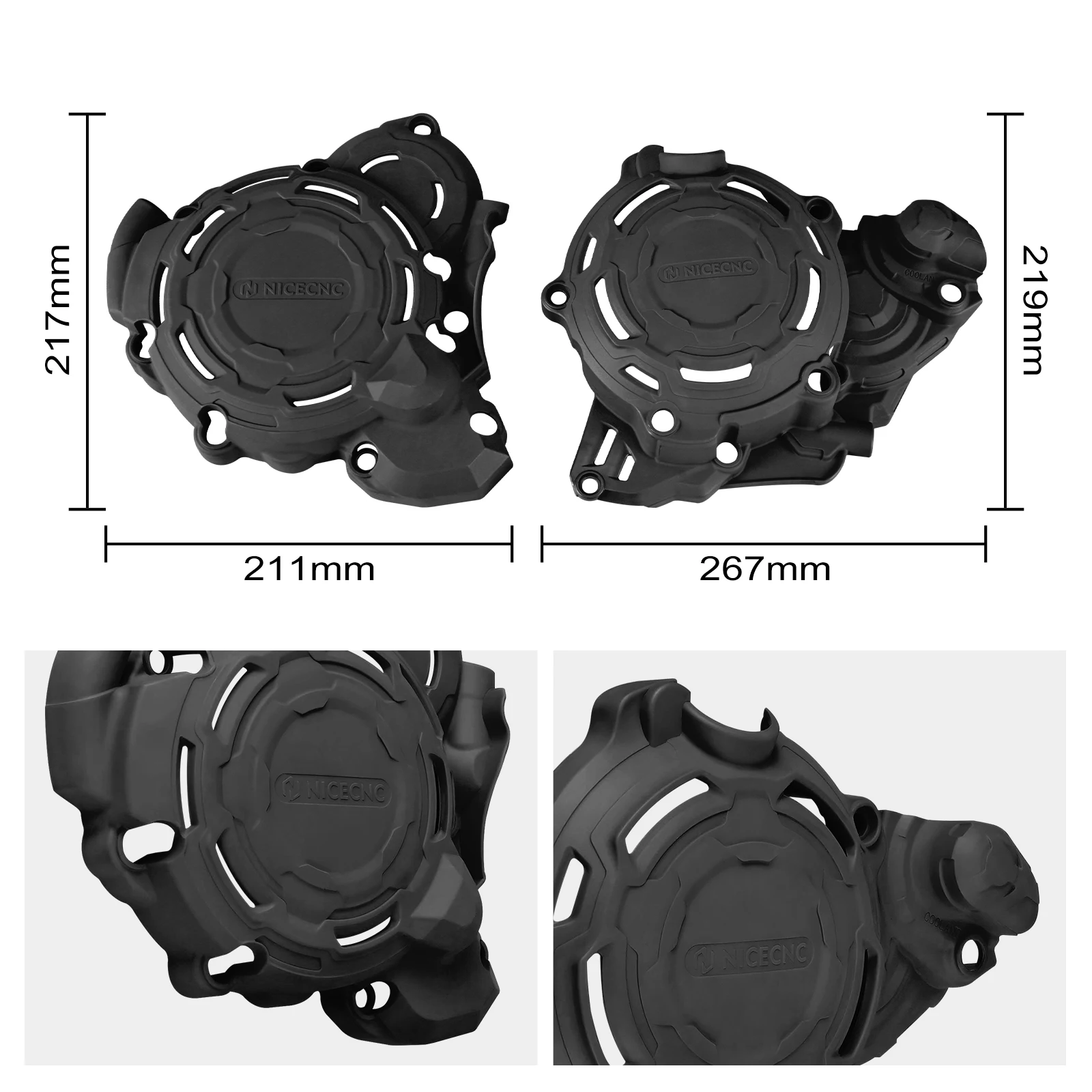 For 2023-2024 KTM SX250 SX300 XC SX 250 300 Husqvarna TC250 TC300 TX300 TX250 TX TC 250 300 Crankcase Ignition Clutch Cover Kit