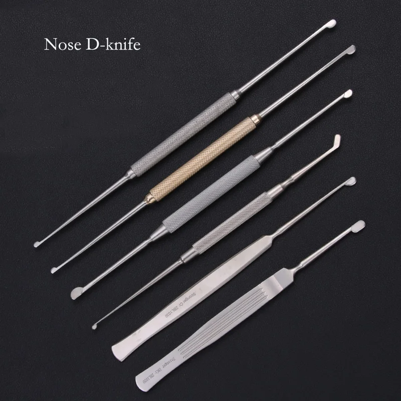 Nasoplasty D type knife nose comprehensive cutter single and double head tool nasal septum instrument