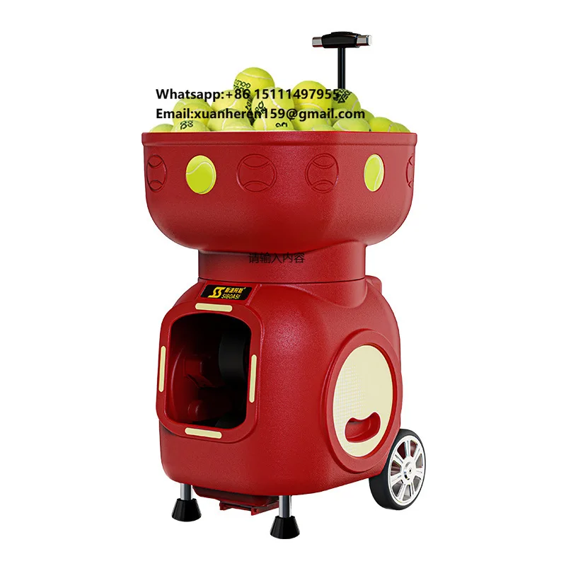 Spoaes SS-T3 Smart Automatic Tennis Ball Machine Launcher Metal ABS Material Self-Practice Throwing Intelligent Coach 120-Ball