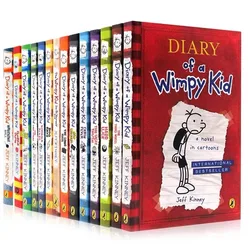 8 Books/set 1-8/9-16 Diary of Wimpy Kid English Book Diary of Wimpy Kid Children's Fiction Books