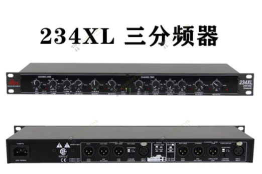 234XL Mono 4-Way Crossover audio Equalizer with XLR Connectors Professional Sound Peripheral Equipments Stereo 2/3 Way