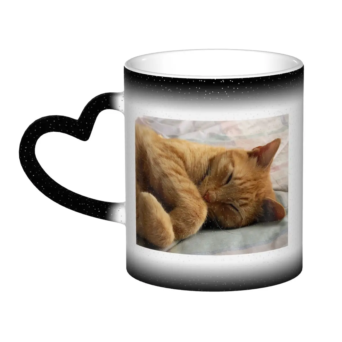 

Кружка для сна с имбирем и котом, забавные керамические кофейные чашки, чайные кружки, чашка для молока, посуда для напитков, подарки для женщин и мужчин