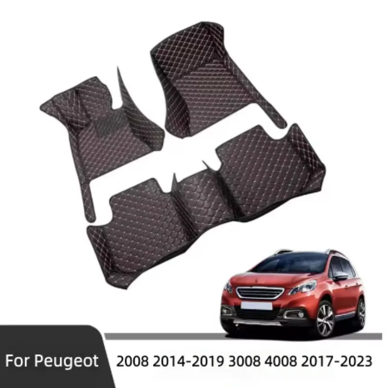 Artificial Leather Car Floor Mats For Kia Sportage 2011-2017 2018-2020 2021-2023 SOUL 2010-2017 Interior Accessories Custom 3D