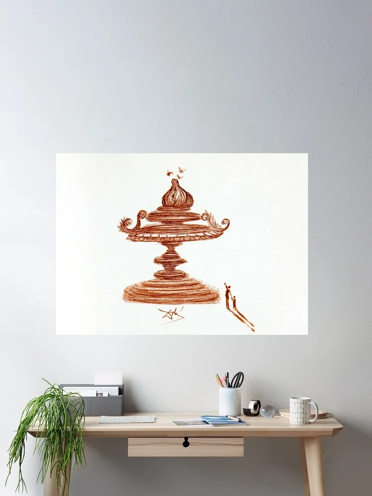 Ilustración de Casanova IV de Salvador Dalí, póster impreso en lienzo, decoración para sala de estar, cuadro para pared del hogar