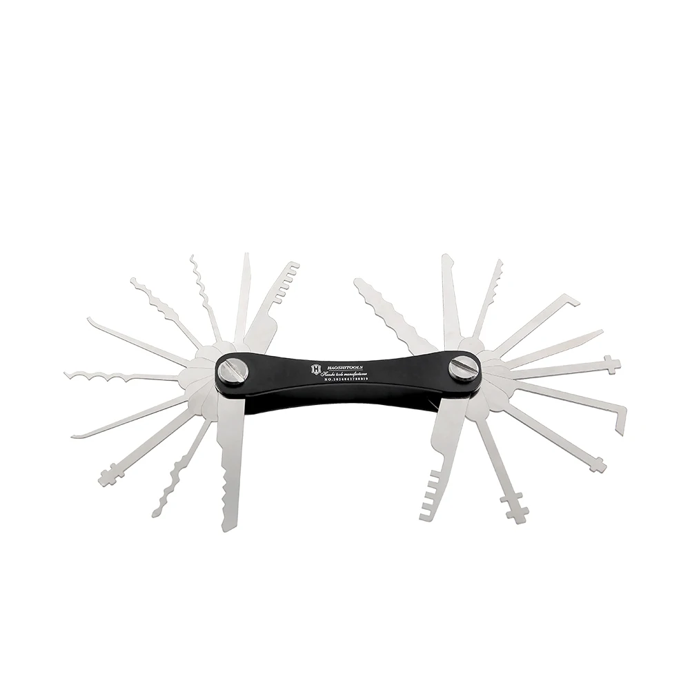 

20 in 1 Civil Lock All-Steel Tool Set for Locksmith Supplies Mini Hooks Remover Kit Repair Tool