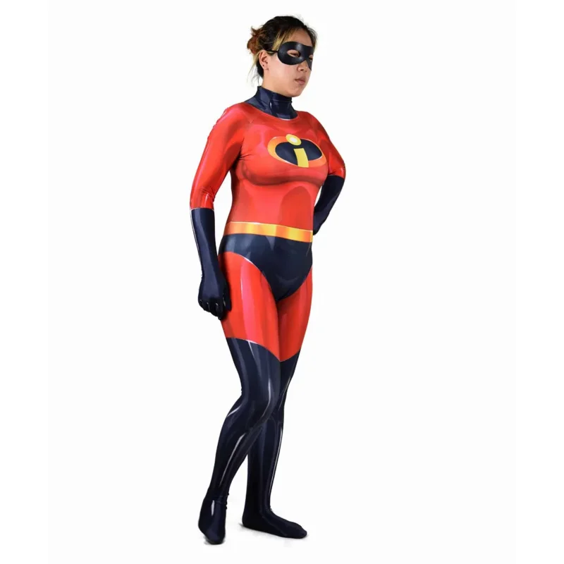 Adult Kids Elastigirl Cosplay Costumes Girls Woman Zentai Bodysuit Suit Superhero Halloween Jumpsuit