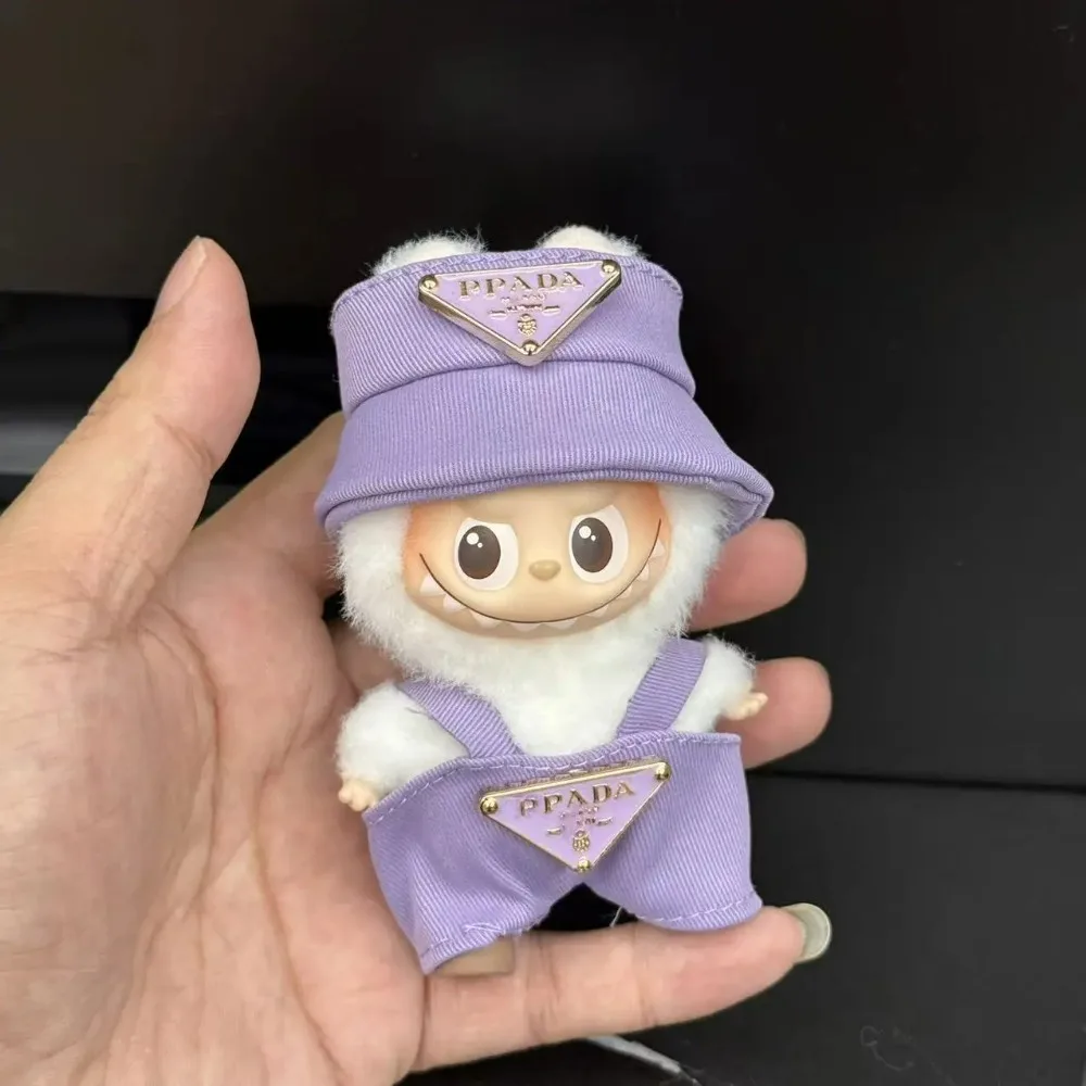 ชุดเสื้อผ้าหรูหราใหม่สำหรับมินิลาบูบู V4 ชุดเอี๊ยมน่ารัก หมวกเก๋ไก๋ เข็มกลัดตุ๊กตาเดอะมอนสเตอร์ส ชุดลาบูบู อุปกรณ์เสริม