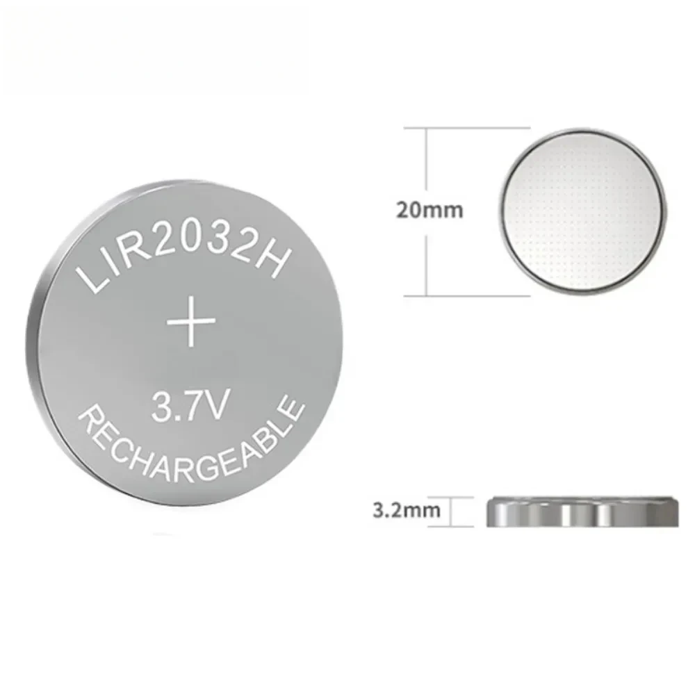 Pila LIR2032 recargable 3.7V – Litio alta capacidad compatible CR2032 - imagen 5