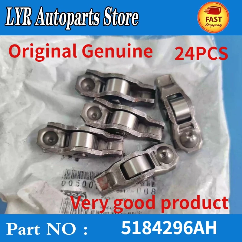 24PCS Original Genuine 05184296AH 5184296AH Rocker Arm & Valve Lifter Kit For Chrysler Dodge Caravan Journey Jeep Cherokee11-19