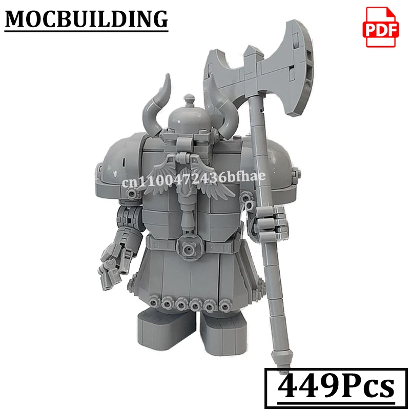 

Warrior Statue Model MOCBUILDING Medieval Blocks Construction Toys Gift Dwarvened Bricks