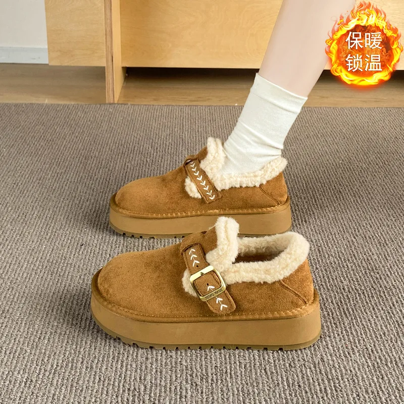 Women's boots 2026 winter new item Boken shoes Korean version female student board shoes sports warm casual shoes