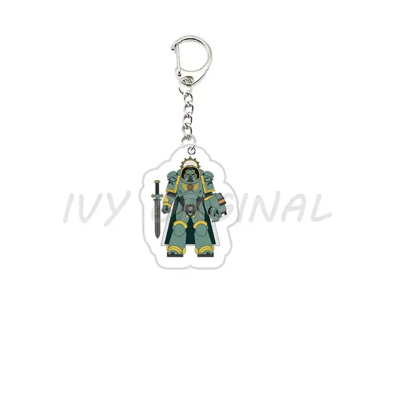 Acrylic Hot Game Warhammer 40K Keychains Warhammer 40K Keychains for Accessories Bag Jewelry Friends Gamer Gifts