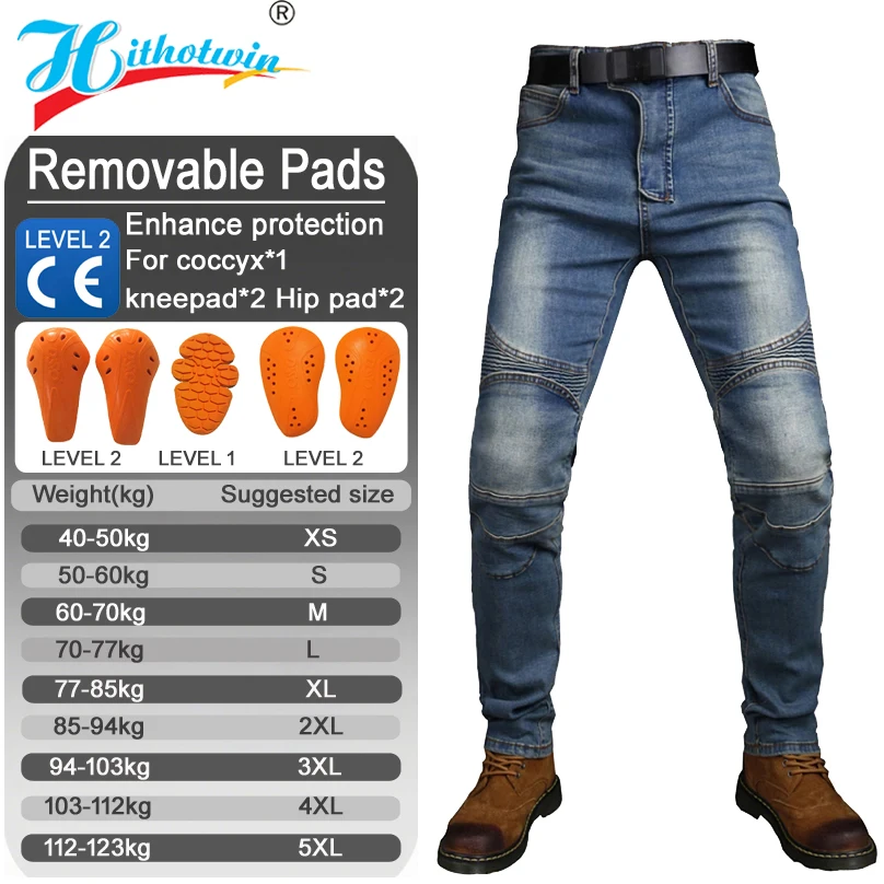 

Мотоциклетные джинсы, мужские синие джинсы для бездорожья, брюки для езды по бездорожью, мотоциклетные брюки, защитное снаряжение для мужчин