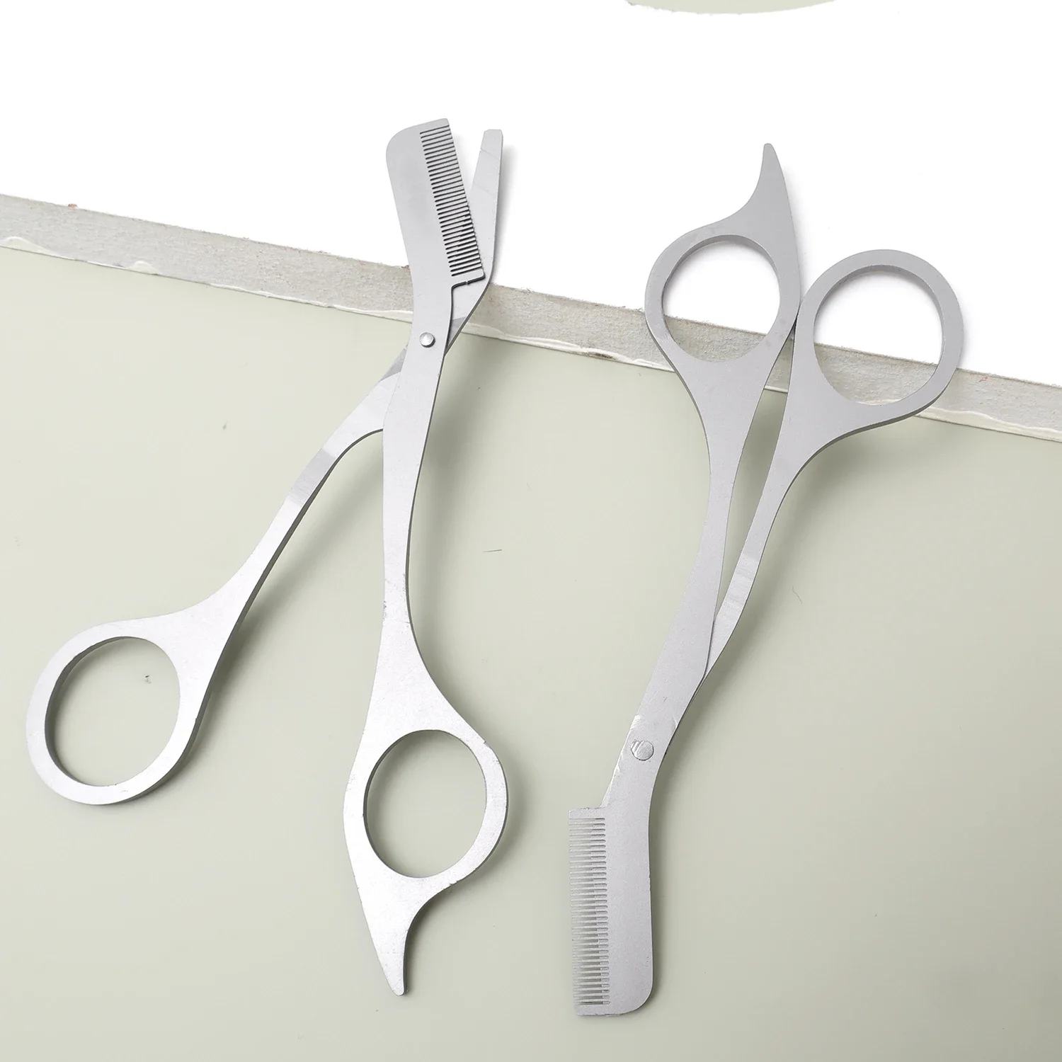 

1Pcs Eyebrow Trimming Scissors with Combs Eyebrow Trimmer Kit Stainless Steel Grooming Eyebrow Shaping Scissors Tools