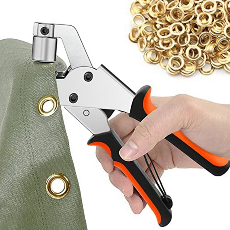 New EyeletPliers for Tarpaulins,EyeletPliers Set with 300Eyelets (Diameter 10 Mm),EyeletPliers 10 Mm for Leather,Fabrics