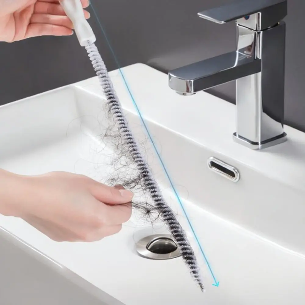 Sink Hair Cleaner Drain Clog Remover Flexible Pipe Dredging Tool Kitchen Bathroom Sewer Plumbing Maintenance Cleaning Kit
