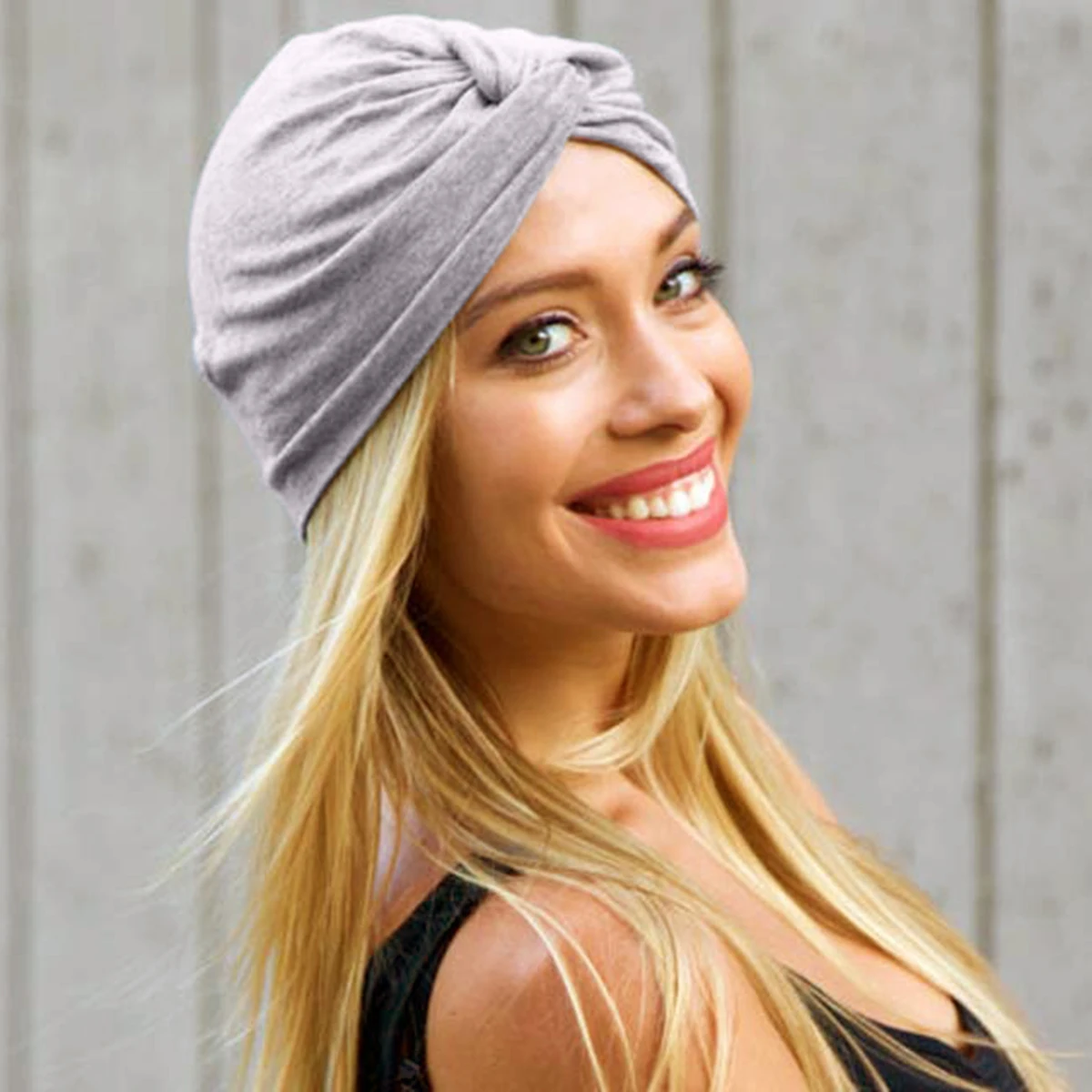 Turban extensible pour femme, écharpe de sauna, casquettes de chimio contre le cancer, bonnet pré-noué, foulard rond pour la tête, chapeau de