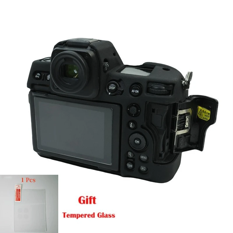 

For Nikon z8 camera bag body silicone cover, z8 camera protective cover, soft rubber case + Tempered Glass LCD Protective Film