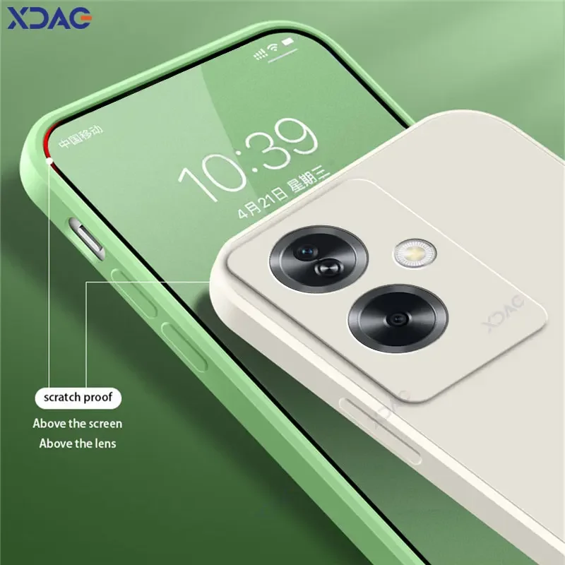 luxury Cellphones Case for OnePlus Nord N30 SE 5G Original Square Liquid Silicone Cover NordN30 N30SE Double Liner Soft Coque