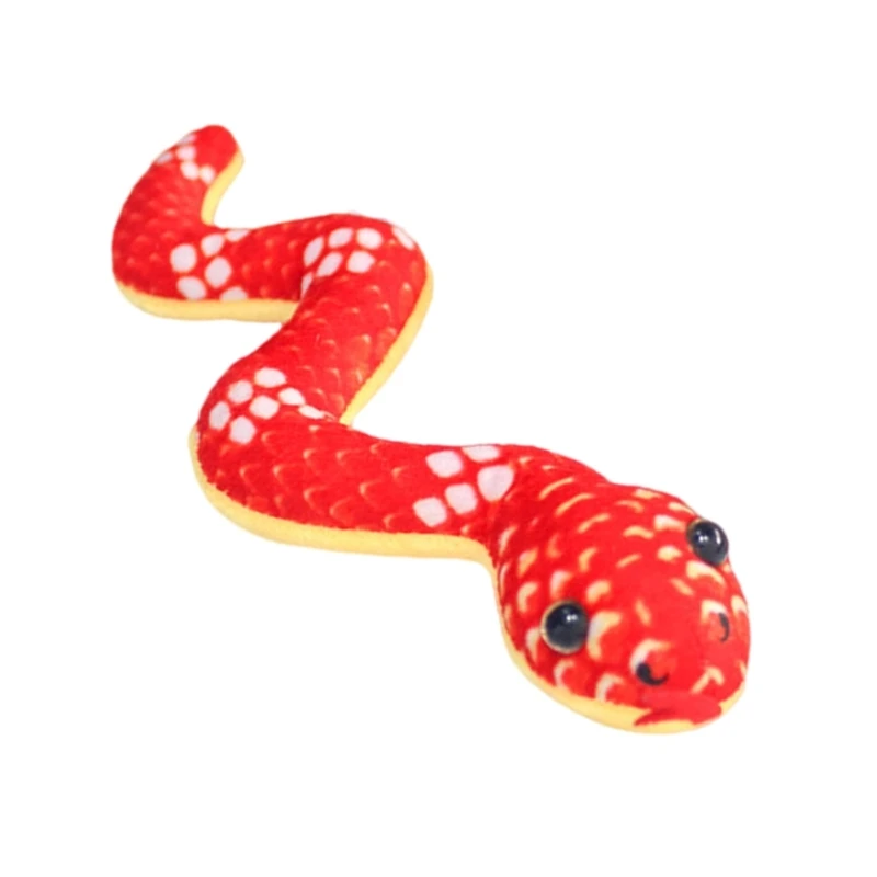 2025 Snake Mascots Toy Stuffed Animals Toy Refrigerator Magnets New Year Stuffed Snake Figure Toy Mascots for Kids