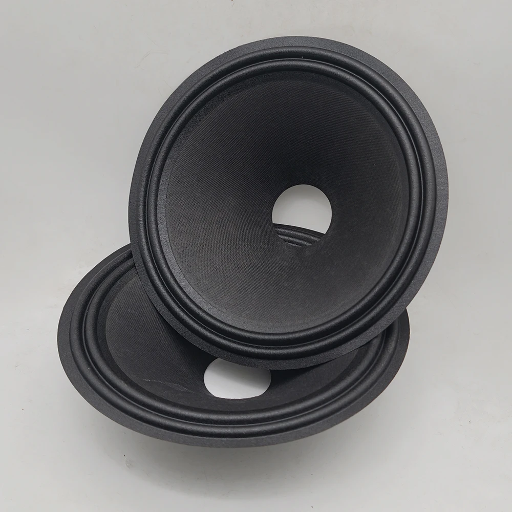 Cono de altavoz de 10 pulgadas (250 mm, 49,5 mm) con base de papel, woofer de tambor de papel con borde de tela de 2 anillos, piezas de reparación
