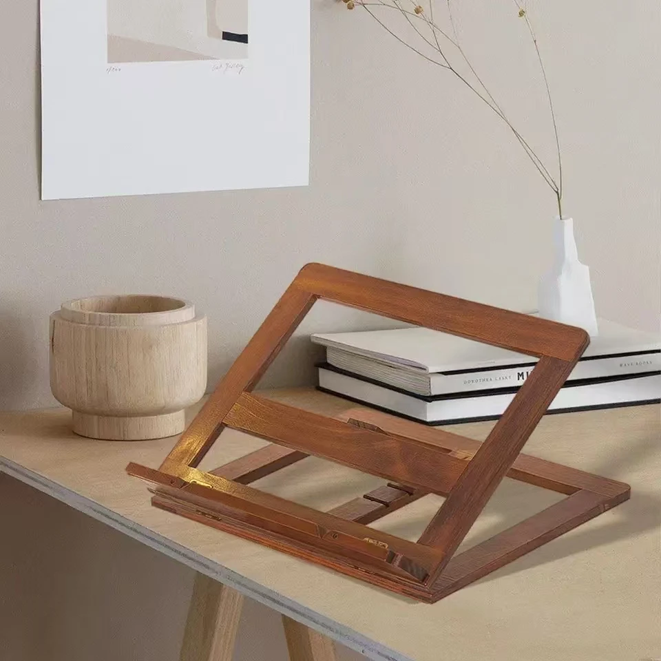 

1 шт. полка для чтения книг, кронштейн для предотвращения близорукости, поддержка планшета, деревянная подставка для чтения для дома, уличного цвета