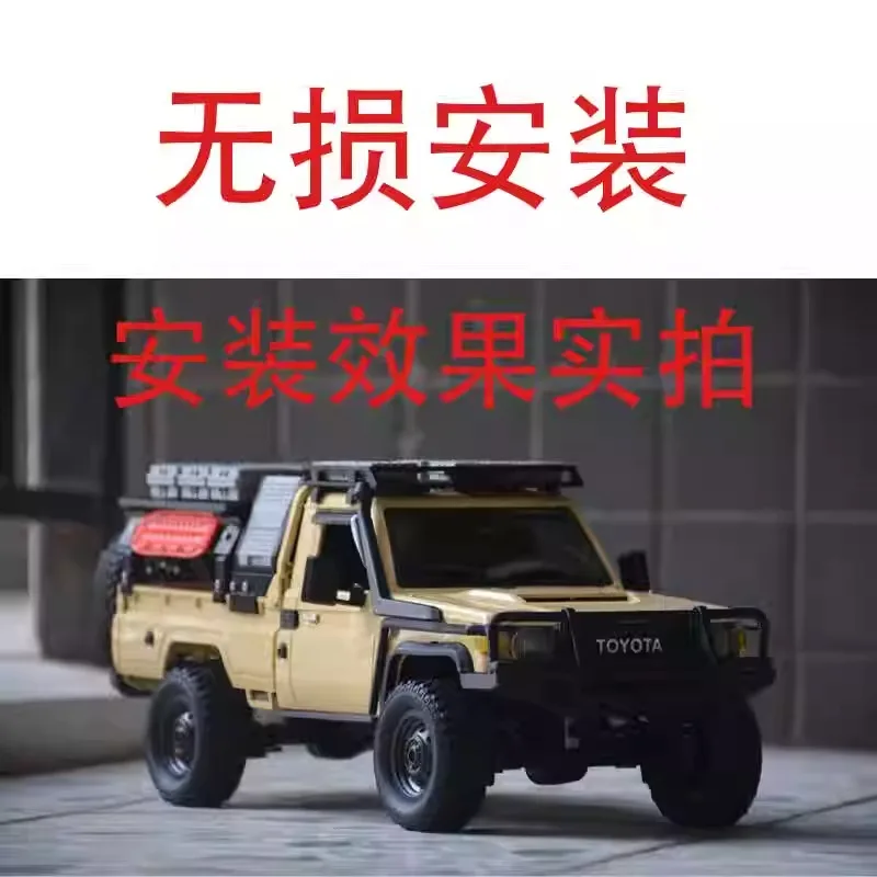 

MN82 LC79 RC Crawler Upgrade Parts – Bumper, Roll Cage & Scale Accessories for 1/10 Off-Road Truck Model