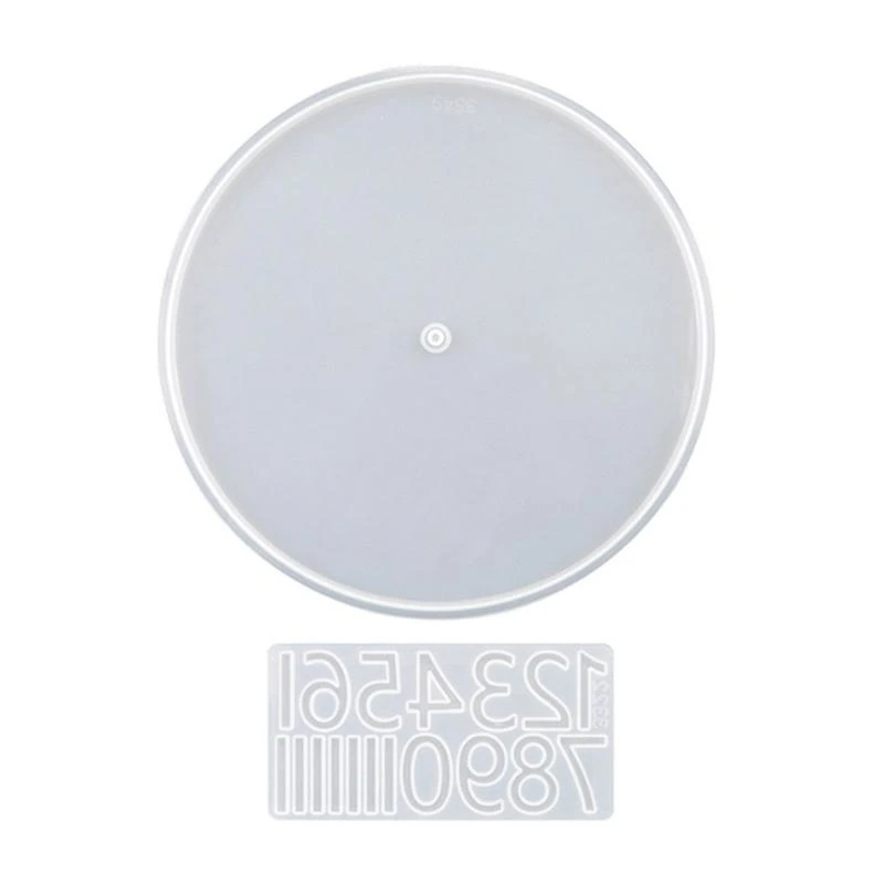 

JU06 Clock Resin Molds Large Number Clock Silicone Mold Epoxy Clock Mold for Resin Casting DIY Wall Clack-Art Decoration