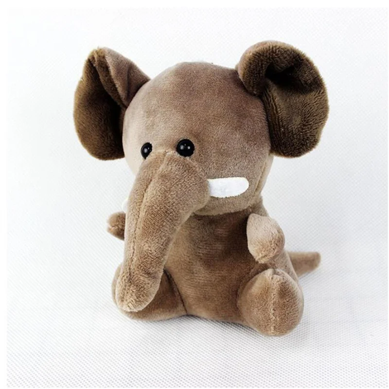 

1PCS 12cm Cute Elephant Plush Toy Stuffed Animal Pendant Doll Holiday Christmas Gift for Girls & Boys & Kids