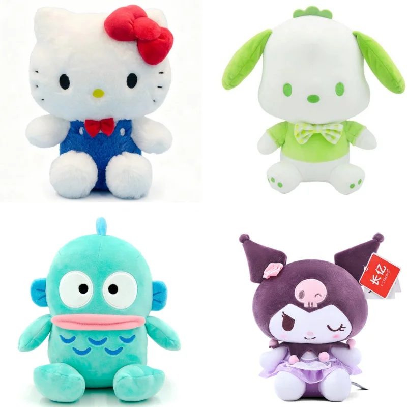 20-25cm Genuin Sanrio Characters My Melody Kuromi Cinnamoroll Hellokitty Soft Plush Toy Comforting Toy Collectible Gifts