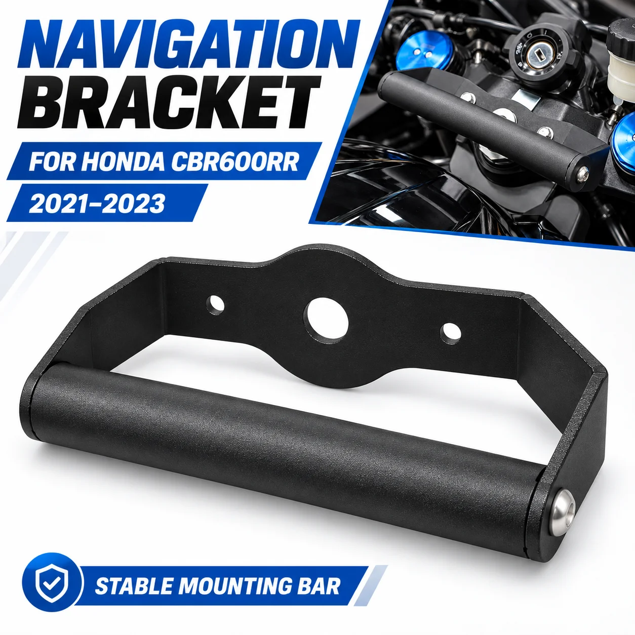 For Honda CBR600RR CBR 2021-2023 Motorcycle Modified Phone Navigation Fixed Bracket Extension Mount Bar Multifunctional Holder