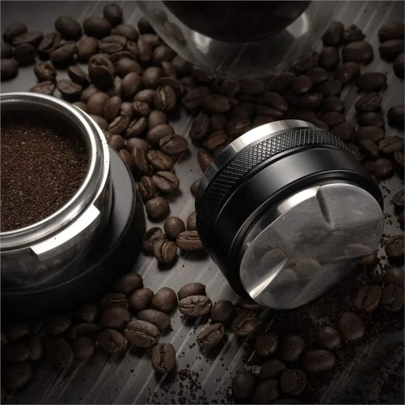 Coffee Distributor &Tamper, Dual Head Coffee Leveler Fits for 51/53/58mm Breville Portafilter, Adjustable Depth Espresso Tampers