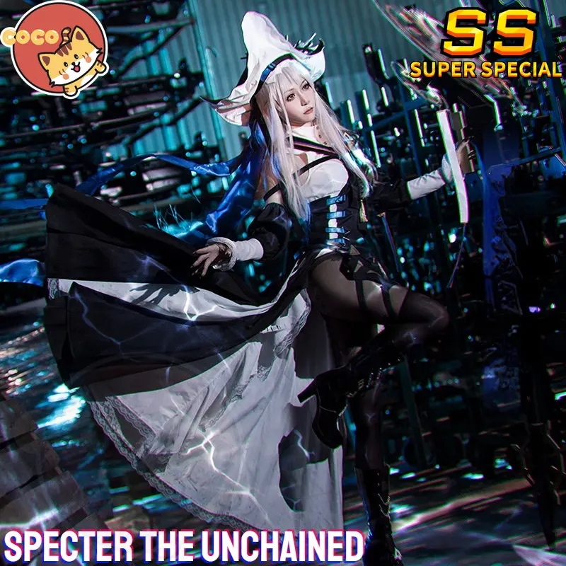 

CoCos-SS Game Arknights Specter The Unchained Cosplay Costume Game Arknights Ægir Specter Laurentina Costume and Cosplay Wig