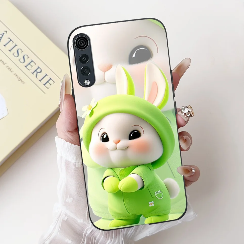 Cartoon Painting Phone Case For LG Velvet 4G 5G Shockproof Back Cover Velvet 5G UW Luxury Flower Soft Liquid Silicone Cqoue view 4
