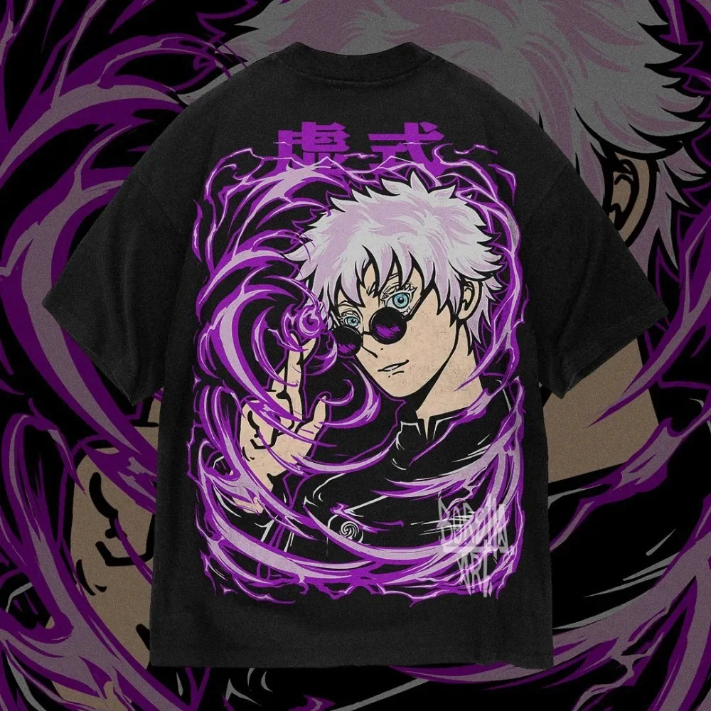 

Men's Summer Vintage Anime T-Shirt JJK Comic Shirt Anime Shirt Anime Lover T-Shirt Y2K Style Shirt Street Unisex Top