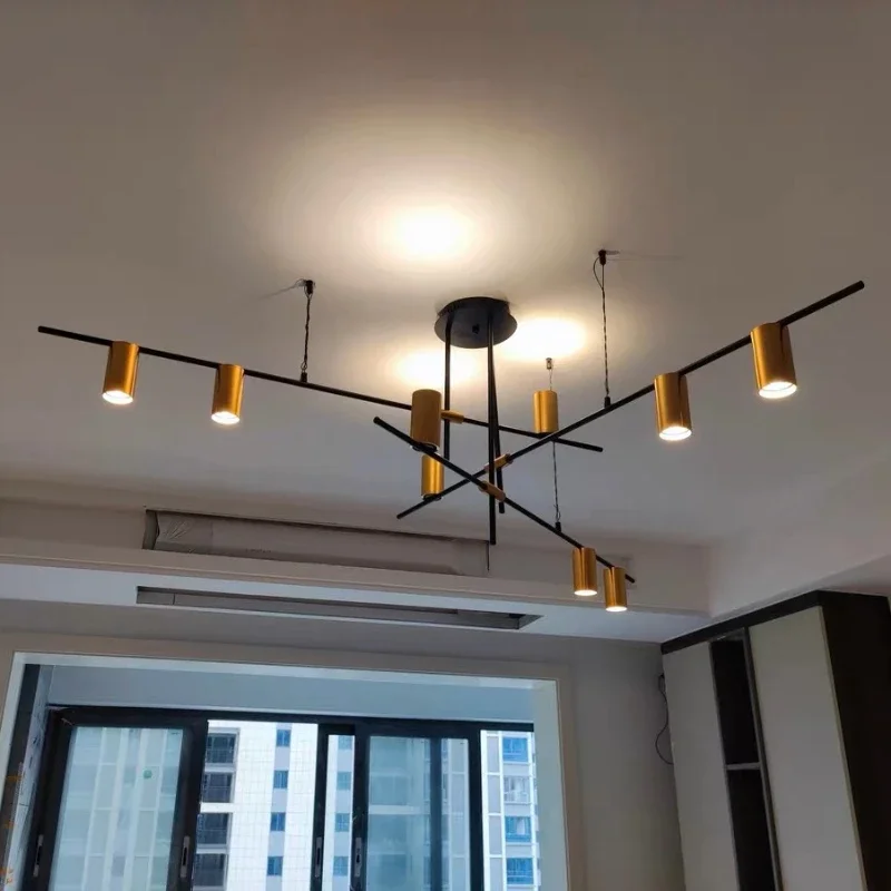 Modern Nordic Restaurant Spotlight Pendant Lamp Dining Room Living Room Creative Lights Bar Chandelier Lighting Led Indoor Home