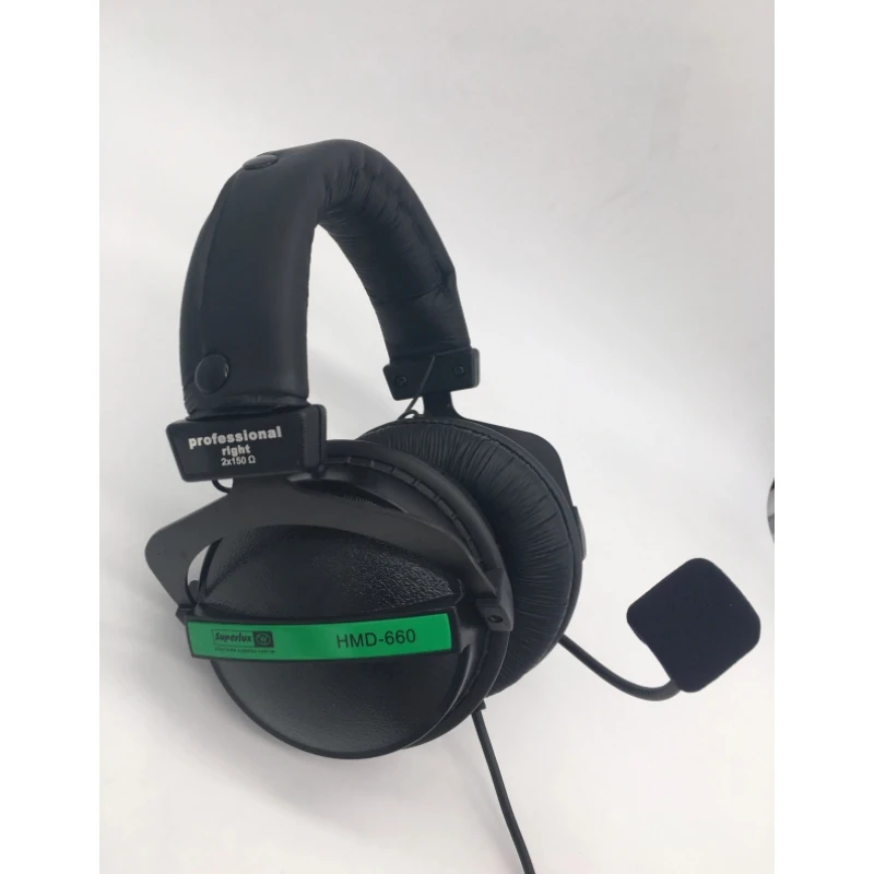 Superlux HMD660E Professional Stereo Headphone with Dynamic Microphone for live broadcast,DJ music,desktop video conference