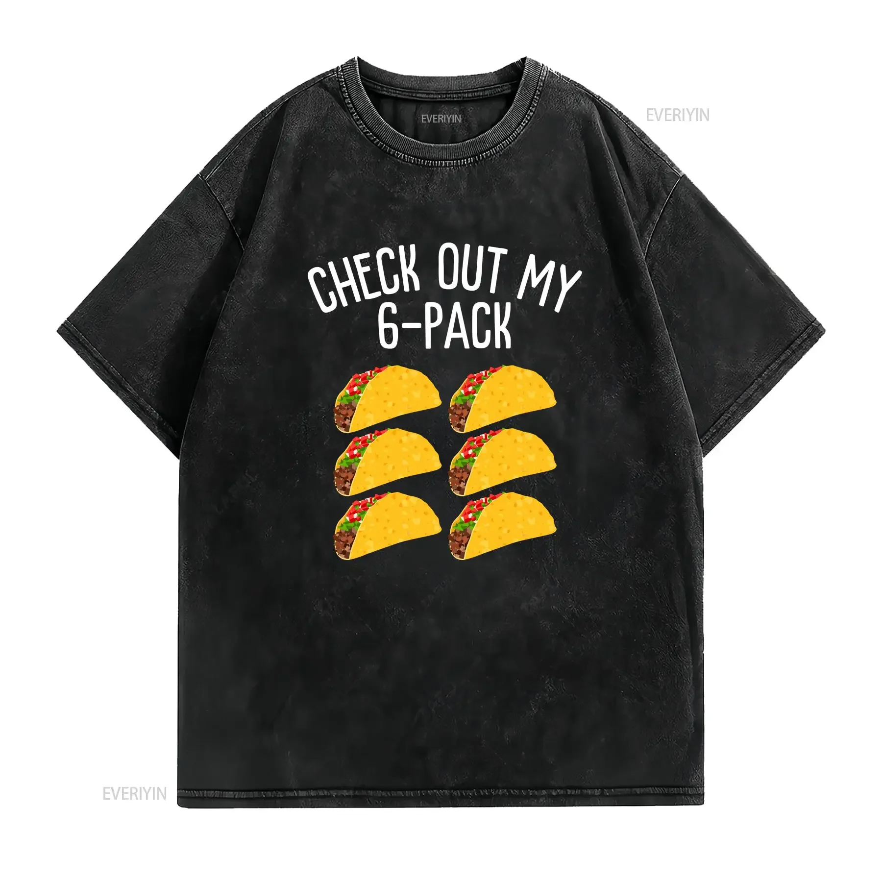 Check out my 6 pack shirt funny taco lover gift food pun tee humorous humor vintage Washed graphic Breathable Stylish Soft
