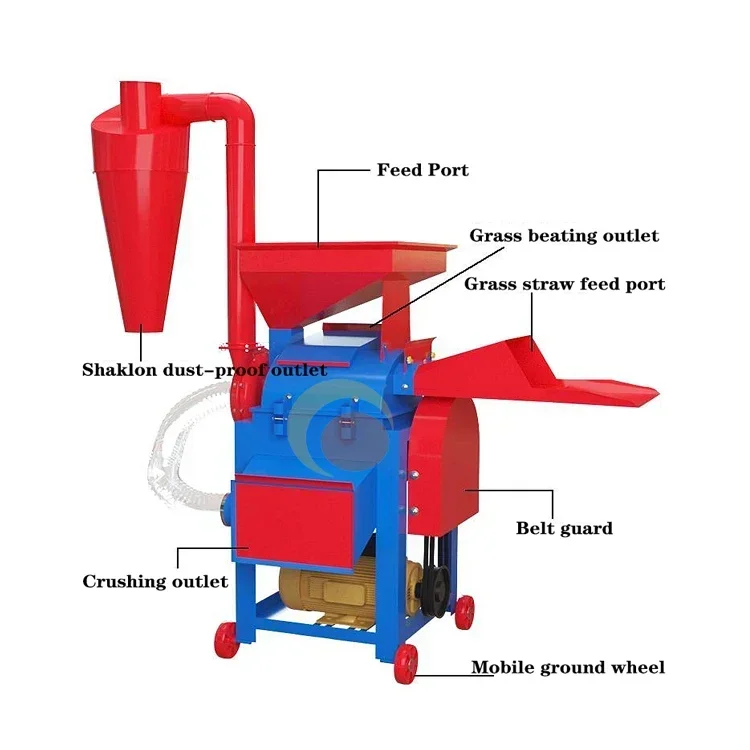 grain hammer mill crusher grinder machine mobile crusher Making Sawdust shaving machine