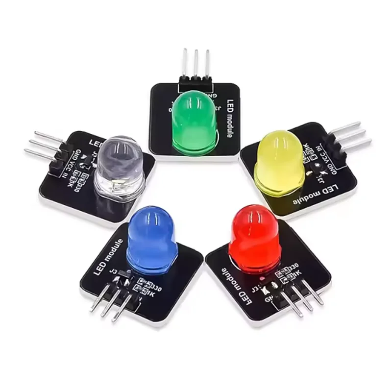 Electronic building block 10mm LED light-emitting module indicator light-emitting tube compatible with arduino 10mm luminous LED