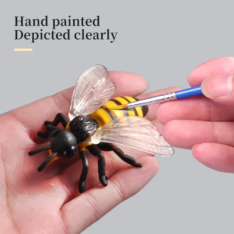 Simulatie Insect Diermodellen - Wesp & Hornet Bee Actiefiguren Educatief Cognitief Speelgoed voor Jongens & Meisjes Kindercadeaus