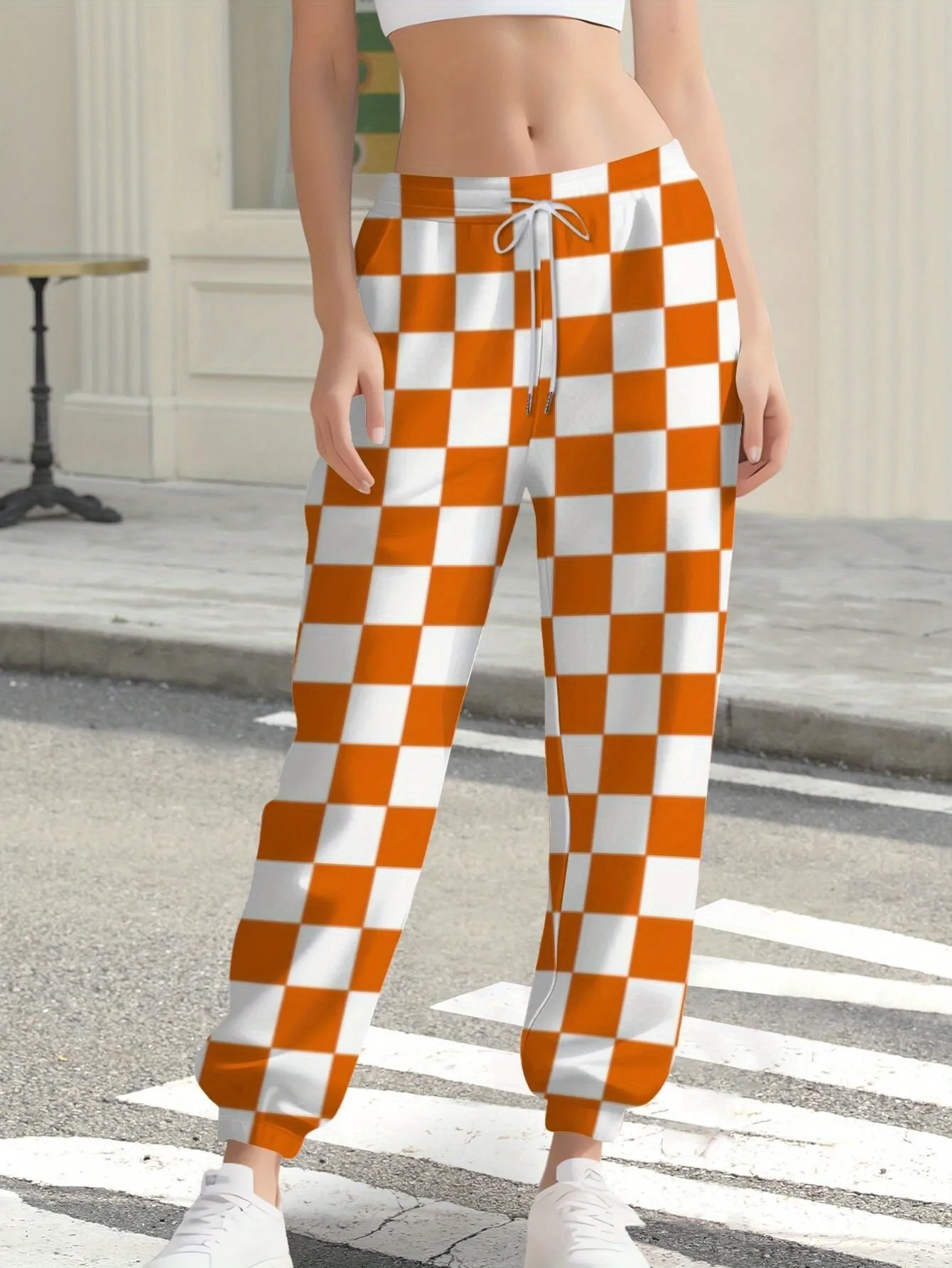 Four Seasons Women's Pants 3D Printed Comfortable Soft Casual Fashionable Versatile Street Style Clothing