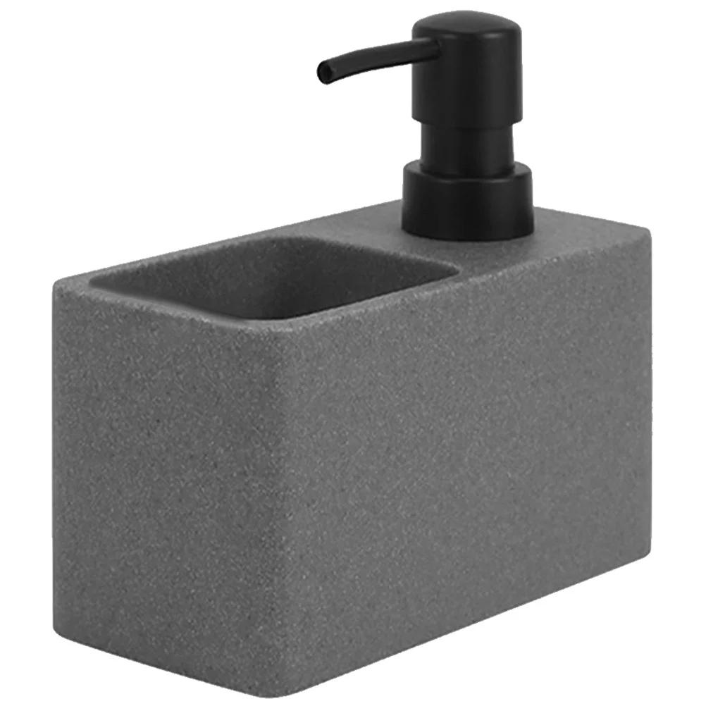 

Dish Soap Dispenser with Sponge Holder Storage Rack for Kitchen Sink Soap and Sponge Organizer Dishwasher Liquid Pump